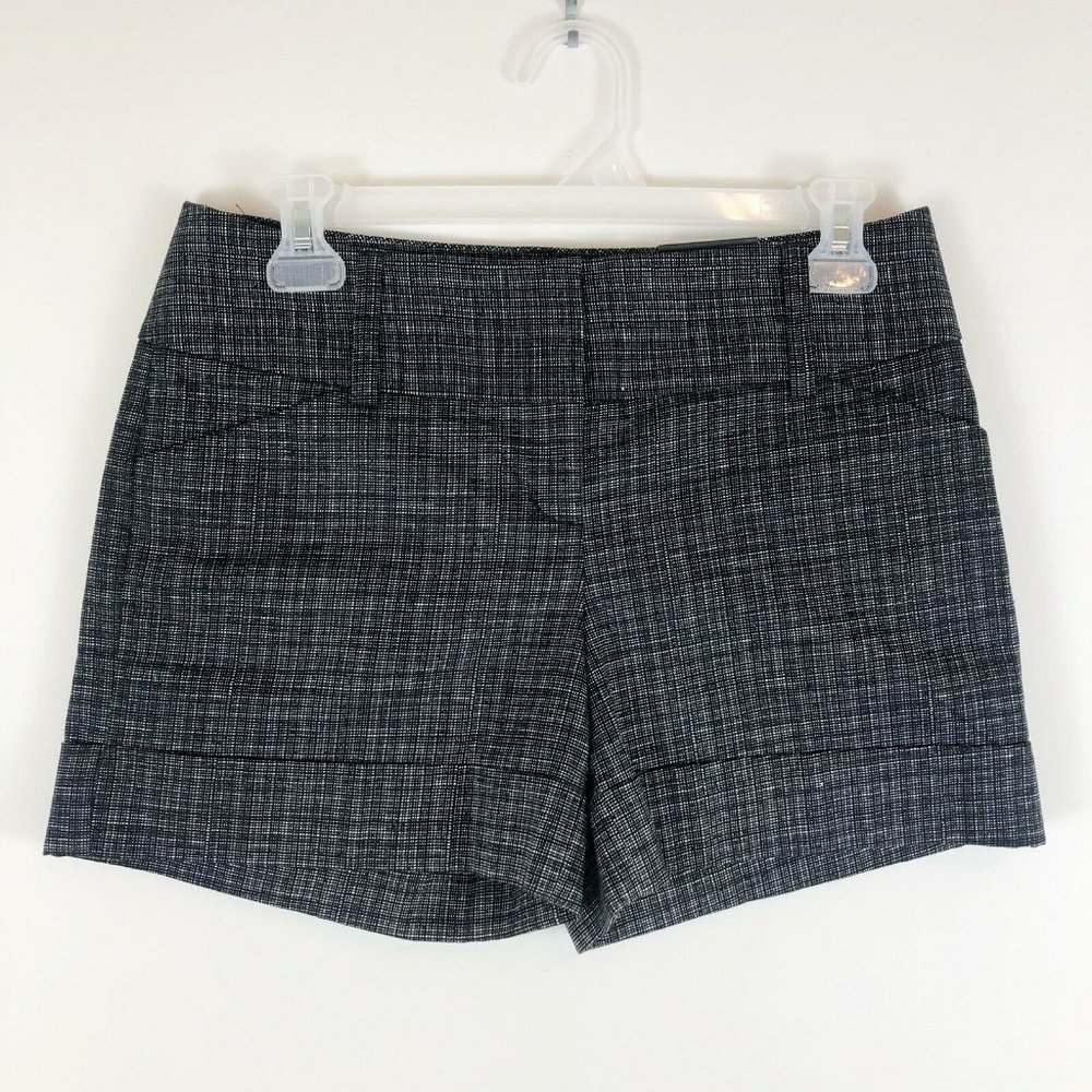 NWT Express 4.5" Cotton Shorts Cuffed Plaid